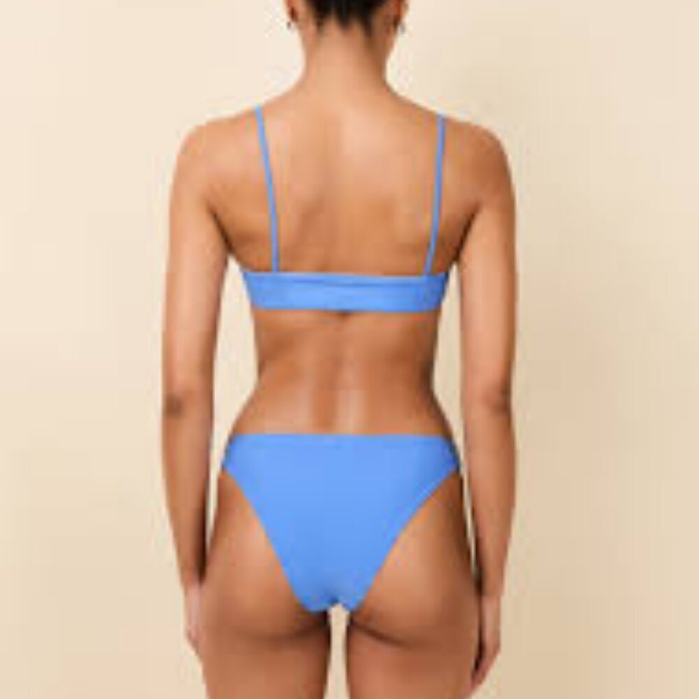 Solid & Striped Daniela Reversible Bikini Marina Blue Sunset Stripe Size S  NWT - Picture 4 of 7